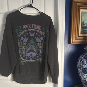 American Eagle Outfitters Dark Gray Pink Floyd Sweatshirt Size Small